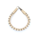 Natural Black Spinal & Diamond 925 Silver Thread Bracelet