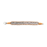 925 Silver Natural Diamond Brown Thread Bracelet
