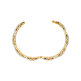 Natural Polki Diamond 925 Silver Bangle Bracelet