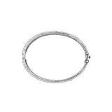 Natural Blue Sapphire Gemstone And Diamond Enamel 925 Sterling Silver Bracelet