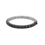 925 Silver Natural Diamond Oxidized Bracelet