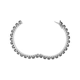 925 Silver Natural Diamond Oxidized Bracelet