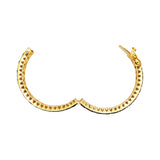 Silver Gold Plated Polki Diamond Bracelet