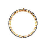 Natural Ruby And Polki Diamond Gemstone 925 Silver Bangle Pair