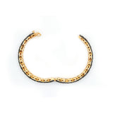 Natural Ruby And Polki Diamond Gemstone 925 Silver Bangle Pair