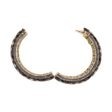 Natural Polki Diamond Gold Plated 925 Silver Bangle Bracelet