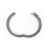 925 Silver Tanzanite Gemstone And Diamond Bracelet