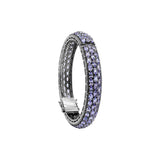 925 Silver Tanzanite Gemstone And Diamond Bracelet