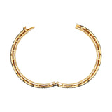 Designer Polki Diamond 925 Sterling Bangle Bracelet