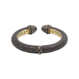 Natural Blue Sapphire And Diamond 925 Silver Bracelet