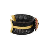 Designer Ruby And Polki Diamond 925 Silver Bracelet