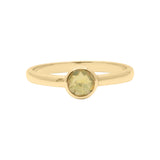 925 Sterling Silver Gold Plated Round Opal Gemstone Ring