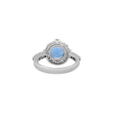 Natural London Blue Topaz Round Gemstone Ring, Earring Pendant Set