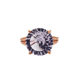 Rose Gold Plated Round Amethyst Ring