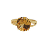 925 Silver Yellow Citrine Gemstone Ring