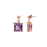 925 Sterling Silver Delicate Natural Amethyst Gemstone Earring