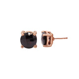 925 Sterling Silver Natural Red Garnet Gemstone Earring Stud