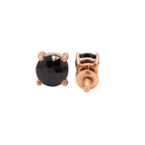 925 Sterling Silver Natural Red Garnet Gemstone Earring Stud