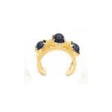 Blue Sapphire Gemstone Gold Plated Ring