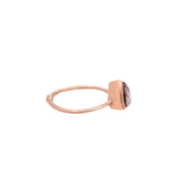Rose Gold Plated Amethyst Ring