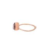 Rose Gold Plated Amethyst Ring