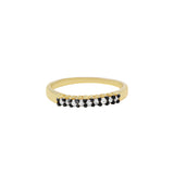 925 Silver Yellow Gold Plated Diamond Ring