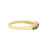 925 Silver Yellow Gold Plated Diamond Ring