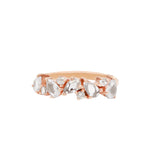 925 Silver Cubic Zirconia Rose Gold Plated Ring