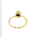 Natural Smoky Topaz Gemstone Silver Ring