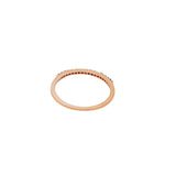 925 Silver Rose Gold Plated Diamond Ring