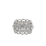 925 Silver Designer CZ Stone Ring