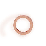 925 Silver Rose Gold Plated Ruby Ring