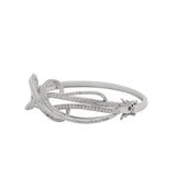 925 Sterling Silver Designer CZ Stone Bracelet