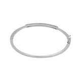 Stunning Silver Cubic Zirconia 925 Silver Bangle Bracelet
