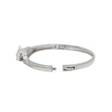 Silver Panther Shape Cubic Zirconia Ring And Bracelet Set