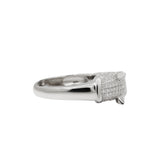 Silver Panther Shape Cubic Zirconia Ring And Bracelet Set