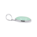 Handmade 925 Sterling Silver Natural Aqua Chalcedony Gemstone Energy Healing Pendant