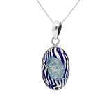 Handmade Bezel Set Pure 925 Sterling Silver Druzy Gemstone Gorgeous Pendant Jewelry