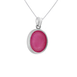 Natural Ruby Gemstone Solid 925 Sterling Silver Bezel Set Pendant Healing Jewelry For Her