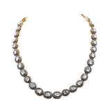 Yellow Gold Polki Diamond Necklace