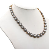 Yellow Gold Polki Diamond Necklace