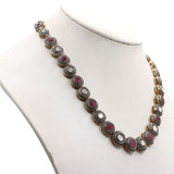 Traditional Polki Diamond Ruby Gemstone Necklace