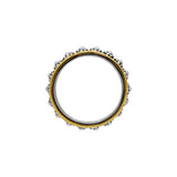 Gold Plated Spinner Silver Ring