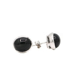 925 Silver Black Onyx Stud Earring