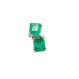 Square Shape Green Onyx Gemstone Earring