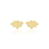 925 Silver Yellow Gold Plated Earring Stud