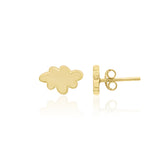 925 Silver Yellow Gold Plated Earring Stud