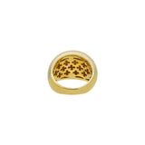 925 Silver Domed Gold Plated Ring