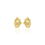 925 Silver Yellow Gold Plated Earring Stud