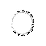 925 Sterling Silver Black Onyx Gemstone Bracelet